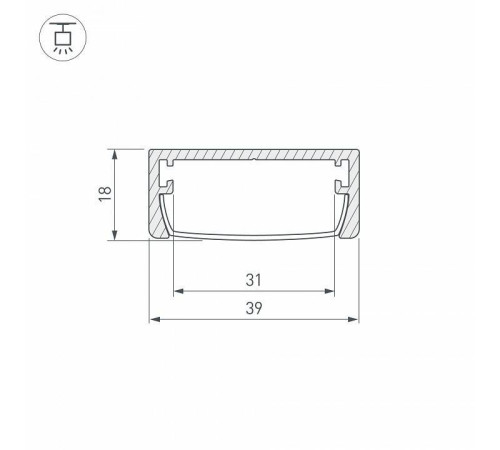 Профиль универсальный Arlight ARH-WIDE 030982