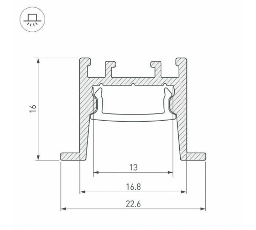 Профиль встраиваемый Arlight SL-COMFORT 031768