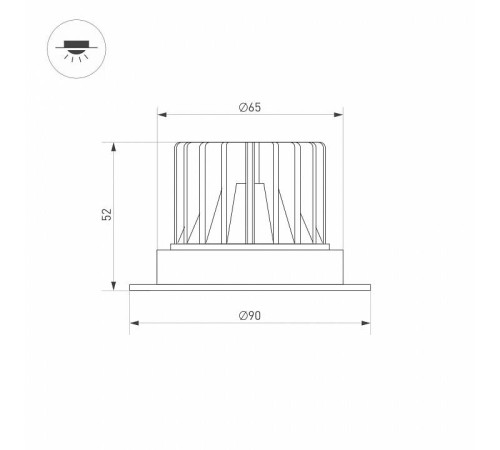 Встраиваемый светильник Arlight ATLAS 31882