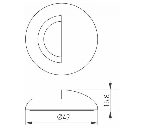 Рамка на 1 пост Arlight Deck 035760