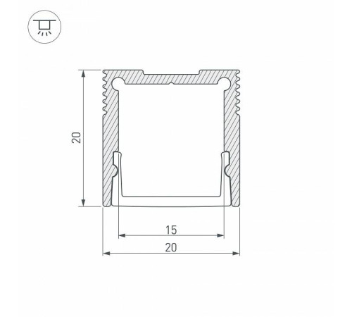 Профиль накладной Arlight SL-SLIM 036038