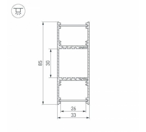 Профиль накладной Arlight ARH-WALL 036341