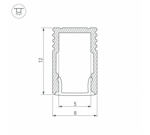 Профиль накладной Arlight SL-MINI 037107