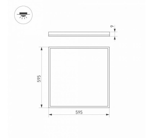 Светильник для потолка Армстронг Arlight INTENSO 038429