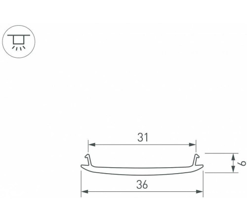 Рассеиватель Arlight CEIL 040821(1)