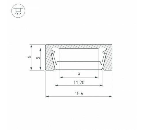 Профиль накладной Arlight MIC 044543