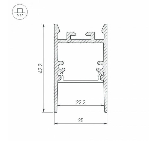 Профиль накладной Arlight SL-COMFORT 046934