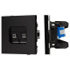Розетка двойная Ethernet RJ-45 и со шторками, без рамки Arlight SCT-TENDO 054101