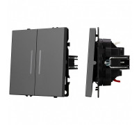 Выключатель двухклавишный без рамки Arlight SWT 054266