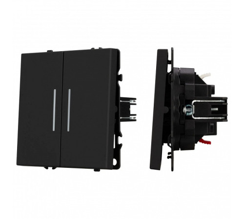 Выключатель проходной двухклавишный без рамки Arlight SWT 054267