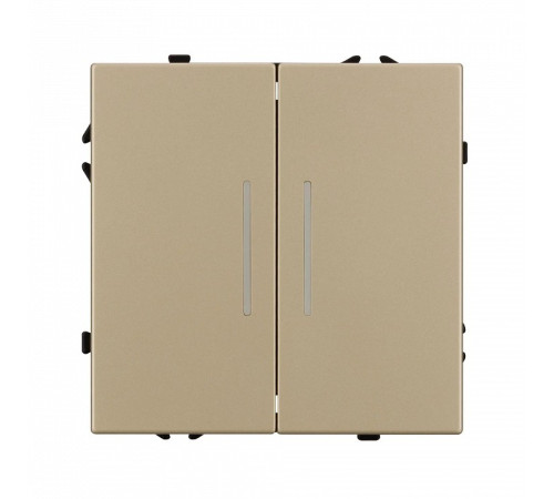 Выключатель проходной двухклавишный без рамки Arlight SWT 054268