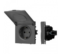 Розетка влагозащищенная с заземлением с крышкой, без рамки Arlight SCT 054283