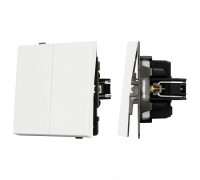 Выключатель двухклавишный без рамки Arlight SWT 054547