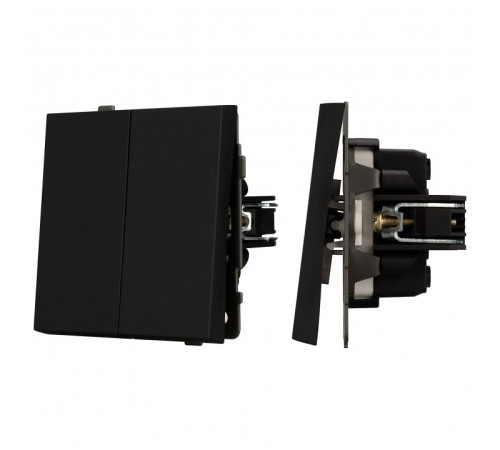 Выключатель проходной двухклавишный без рамки Arlight SWT 054553