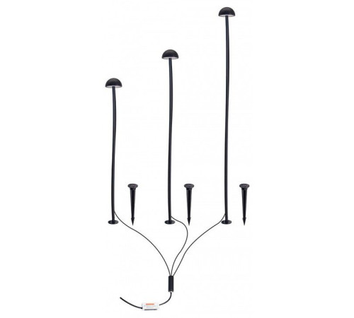 Наземный низкий светильник Arte Lamp MOTUS A1081PA-3BK