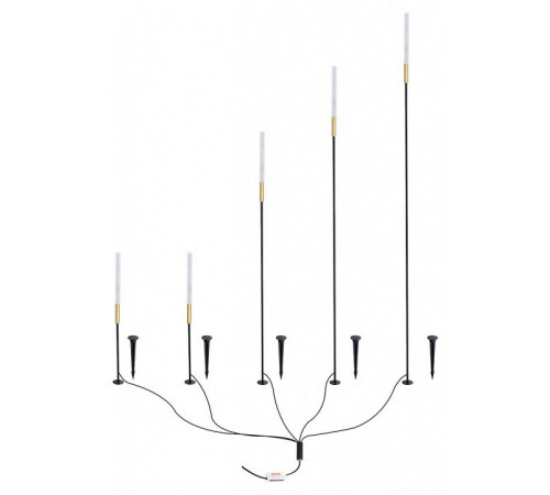 Наземный низкий светильник Arte Lamp MUSTER A1083PA-5BK