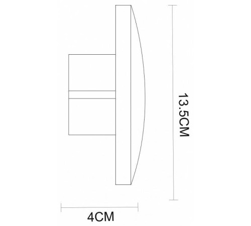 Накладной светильник Arte Lamp Nimbo A1506AP-1WH