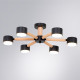 Потолочная люстра Arte Lamp TENDA 6 ламп A1624PL-6BK