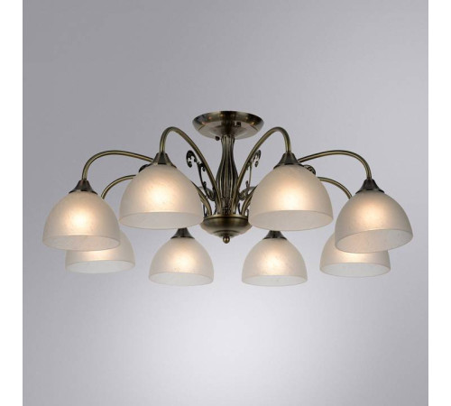Люстра на штанге Arte Lamp Spica 8 ламп A3037PL-8AB