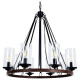 Подвесная люстра Arte Lamp Dalim 8 ламп A7014SP-8BK
