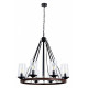 Подвесная люстра Arte Lamp Dalim 8 ламп A7014SP-8BK