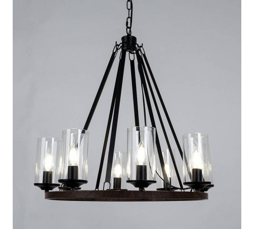 Подвесная люстра Arte Lamp Dalim 8 ламп A7014SP-8BK