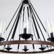 Подвесная люстра Arte Lamp Dalim 8 ламп A7014SP-8BK