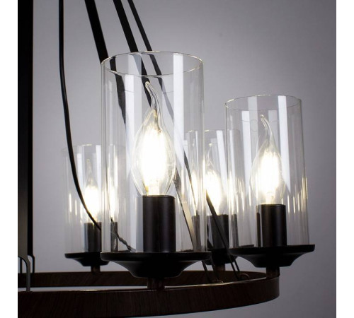 Подвесная люстра Arte Lamp Dalim 8 ламп A7014SP-8BK