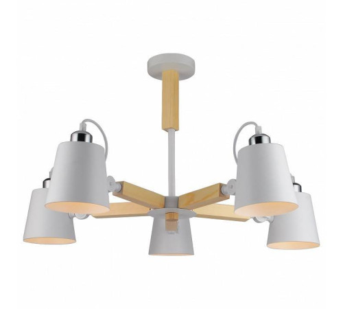 Люстра на штанге Arte Lamp Oscar 5 ламп A7141PL-5WH