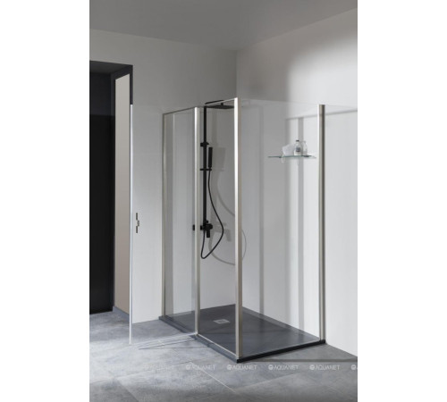 Боковая панель Allen Brau Priority 1000 мм стекло Optiwhite брашированный алюминий 3.31047.BA