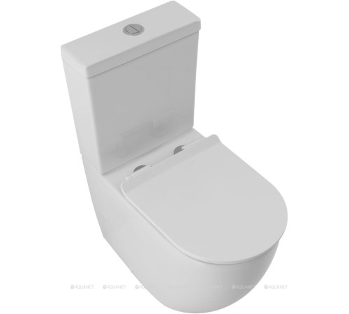Чаша напольного унитаза Aquanet ZVEZDA-2 C1 с сиденьем Soft Close ZV-2-C1