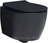 Унитаз подвесной Allen Brau FANTASY Rimless 510x363 мм черный матовый 4.11004.31