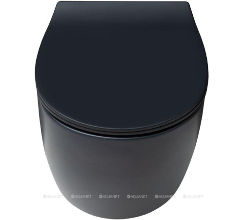 Унитаз подвесной Allen Brau FANTASY Rimless 510x363 мм черный матовый 4.11004.31