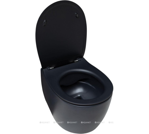 Унитаз подвесной Allen Brau FANTASY Rimless 510x363 мм черный матовый 4.11004.31