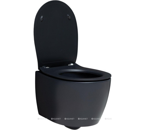 Унитаз подвесной Allen Brau FANTASY Rimless 510x363 мм черный матовый 4.11004.31