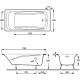 Ванна чугунная Jacob Delafon Repos 170x80 см без отверстий для ручек E2918-00
