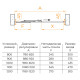 Душевая дверь RGW Classic CL-111 1100x1850 мм хром 410911111-11