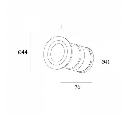 Встраиваемый светильник Denkirs DK1016 DK1015-BK