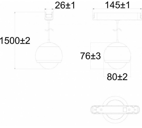 Подвесной светильник Denkirs AIR HANG DK5316-BK