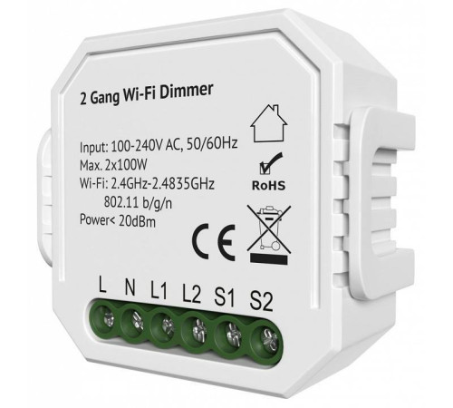 Контроллер-диммер Wi-Fi для смартфонов и планшетов Denkirs Relay RL1004-DM/1