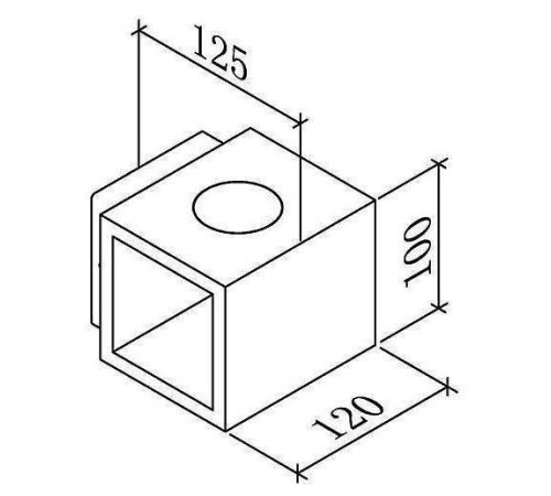 Накладной светильник DesignLed Kub LWA0100A-BL-WW