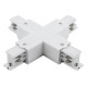 Соединитель X-образный для треков DesignLed Трехфазные треки и аксессуары CN-3F-X-WH