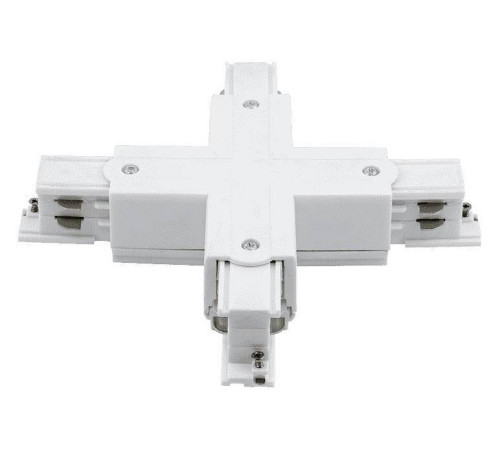Соединитель X-образный для треков DesignLed Трехфазные треки и аксессуары CN-3F-X-WH