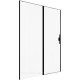 Дверь в нишу Allen Brau Priority 1400 мм стекло Optiwhite черн. браш. алюминий 3.31012.BBA