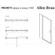 Дверь в нишу Allen Brau Priority 1400 мм стекло Optiwhite черн. браш. алюминий 3.31012.BBA