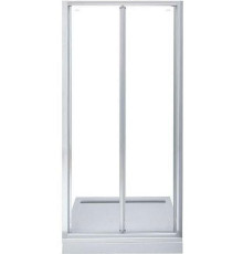 Душевая дверь в нишу Aquanet Alfa 800х2000 мм складная стекло прозрачное хром NAA6422