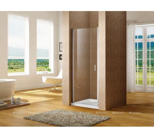 Душевая дверь в нишу Aquanet Cinetic 900 мм хром прозрачная 6 мм AE12-N-90H190U-CT