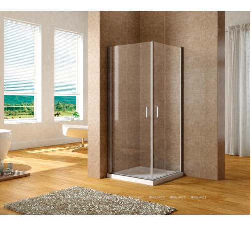 Душевая дверь в нишу Aquanet Cinetic 900 мм хром прозрачная 6 мм AE12-N-90H190U-CT