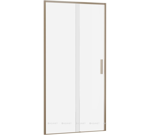 Душевая дверь в нишу Aquanet Pleasure Evo 1000 мм золотой никель Easy Clean AE65-N100-GBT