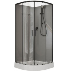 Душевая кабина Aquanet Passion EVO R 90 900x900 мм 1/4 круга BLACK Набор 2 00267257